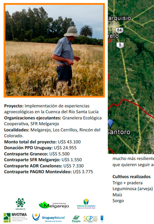 Implementación de experiencias agroecológicas en la Cuenca del Río Santa Lucía