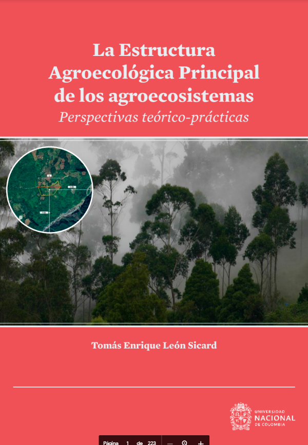 Este libro del Dr. Profesor Tomás Enrique León Sicard trata de la Estructura Agroecológica Principal (eap), el índice que él mismo ha desarrollado y que integra un enfoque geográfico, indicadores bioecológicos e indicadores socioculturales para caracterizar los agroecosistemas.