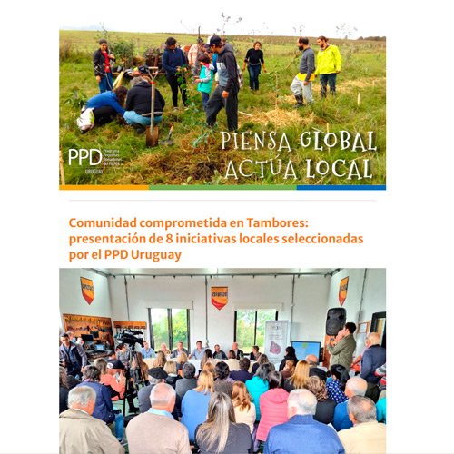 Noticias PPD Uy Mayo 2022 - 8 proyectos apoyados por PPD se presentaron en Tambores -